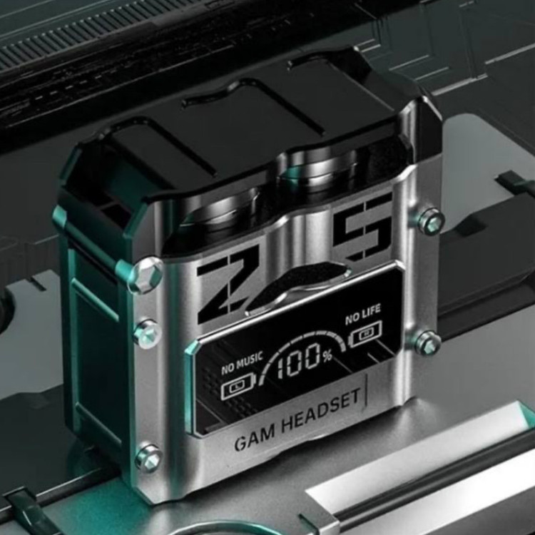 هدفون بلوتوثی دامیکس مدل M25 ENC قابلیت نویز کنسلینگ، درگاه شارژ USB Type-C، دارای میکروفون داخلی، قابلیت استفاده به عنوان پاوربانک، دارای لامپ RGB، نمایشگر LED، دارای صفحه نمایش روی محفظه شارژ، مقاوم در برابر آب