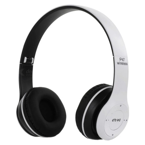 هدفون بلوتوثی مدل P47 EDR بدون قابلیت نویز کنسلینگ، درگاه USB Type-C، دارای شیار کارت حافظه، مقاومت در برابر رطوبت و عرق