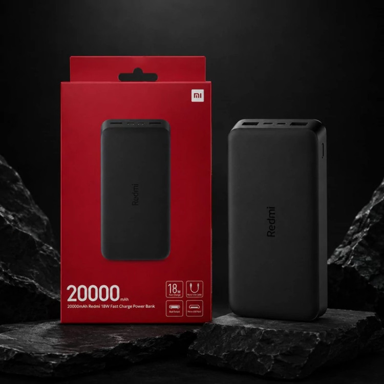 پاوربانک 18 وات شیائومی مدل Redmi PB200LZM ظرفیت 20000 میلی آمپر اورجینال فست شارژ با 12 ماه گارانتی