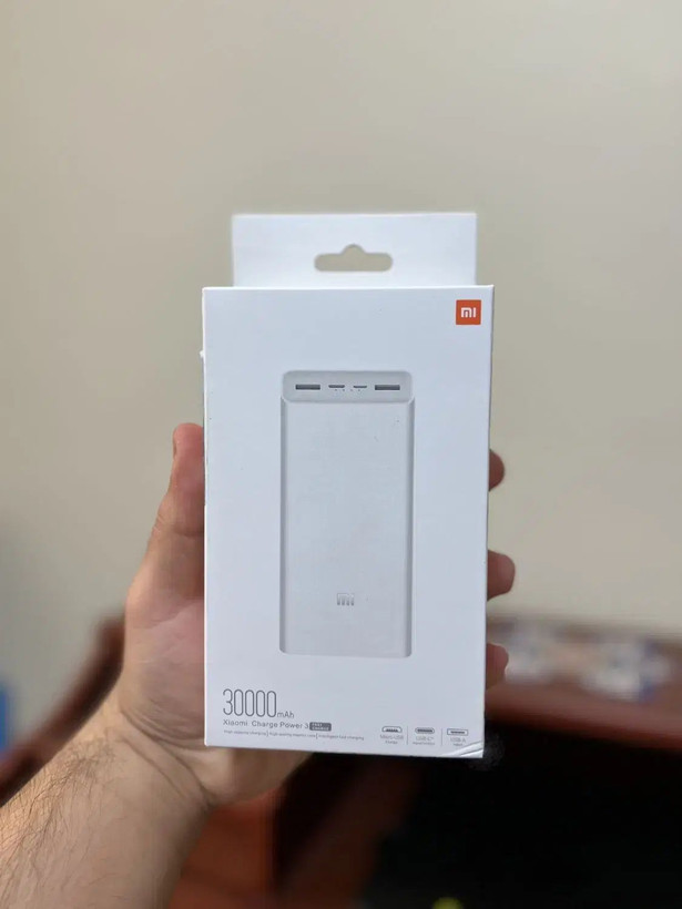پاوربانک 18 وات شیائومی مدل Mi PB3018ZM ظرفیت 30000 میلی آمپر شیائومی اصل + پلمپ + ضمانت (12 ماه گارانتی)