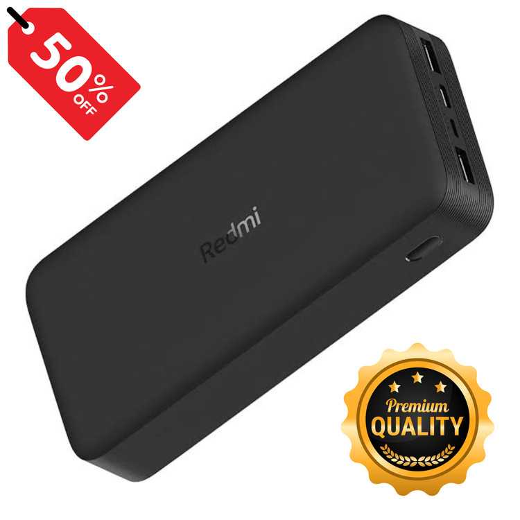 پاوربانک 18 وات شیائومی مدل Redmi PB200LZM ظرفیت 20000 میلی آمپر اورجینال فست شارژ با ضمانت 12 ماهه